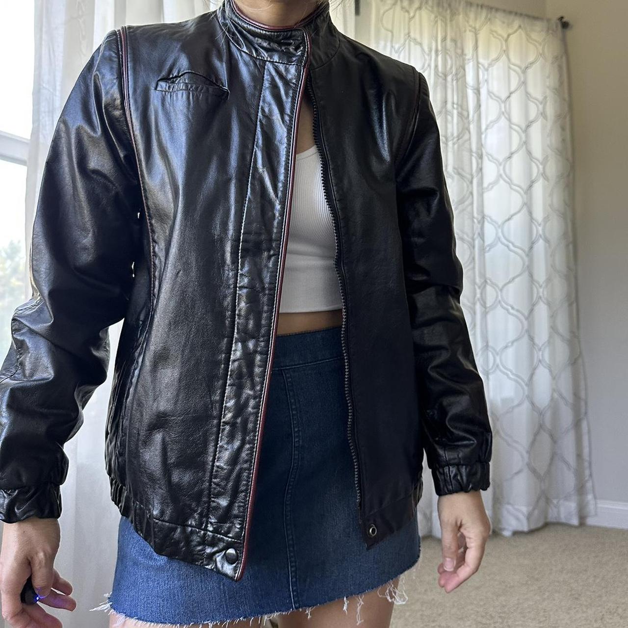 Women's Black and Red Jacket
