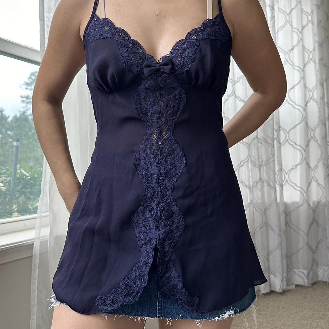 Victoria's Secret Women's Navy and Blue Vest
