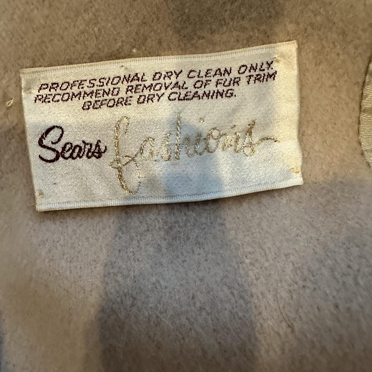 Sears Women's Cream and Brown Coat