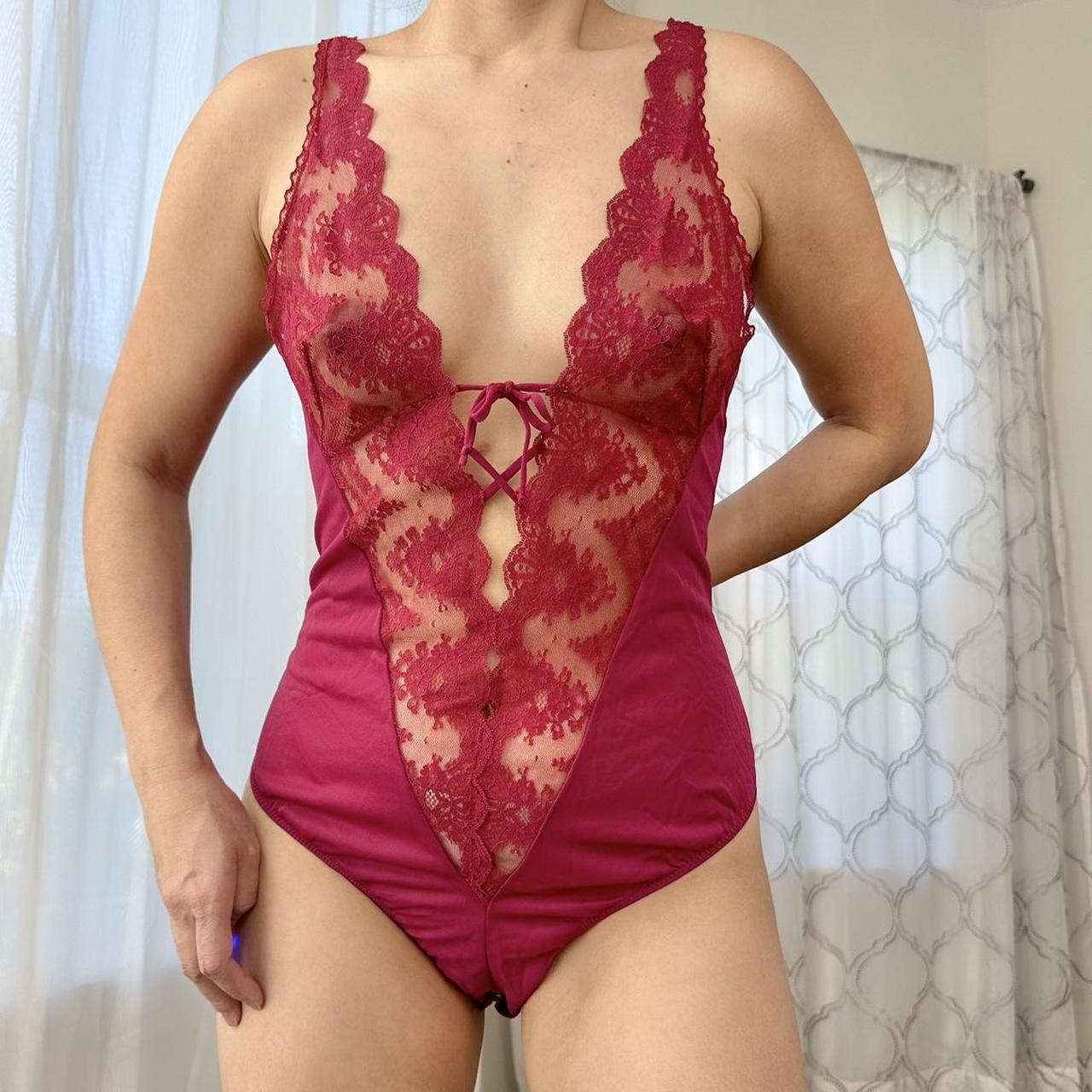 Women's Burgundy and Red Underwear