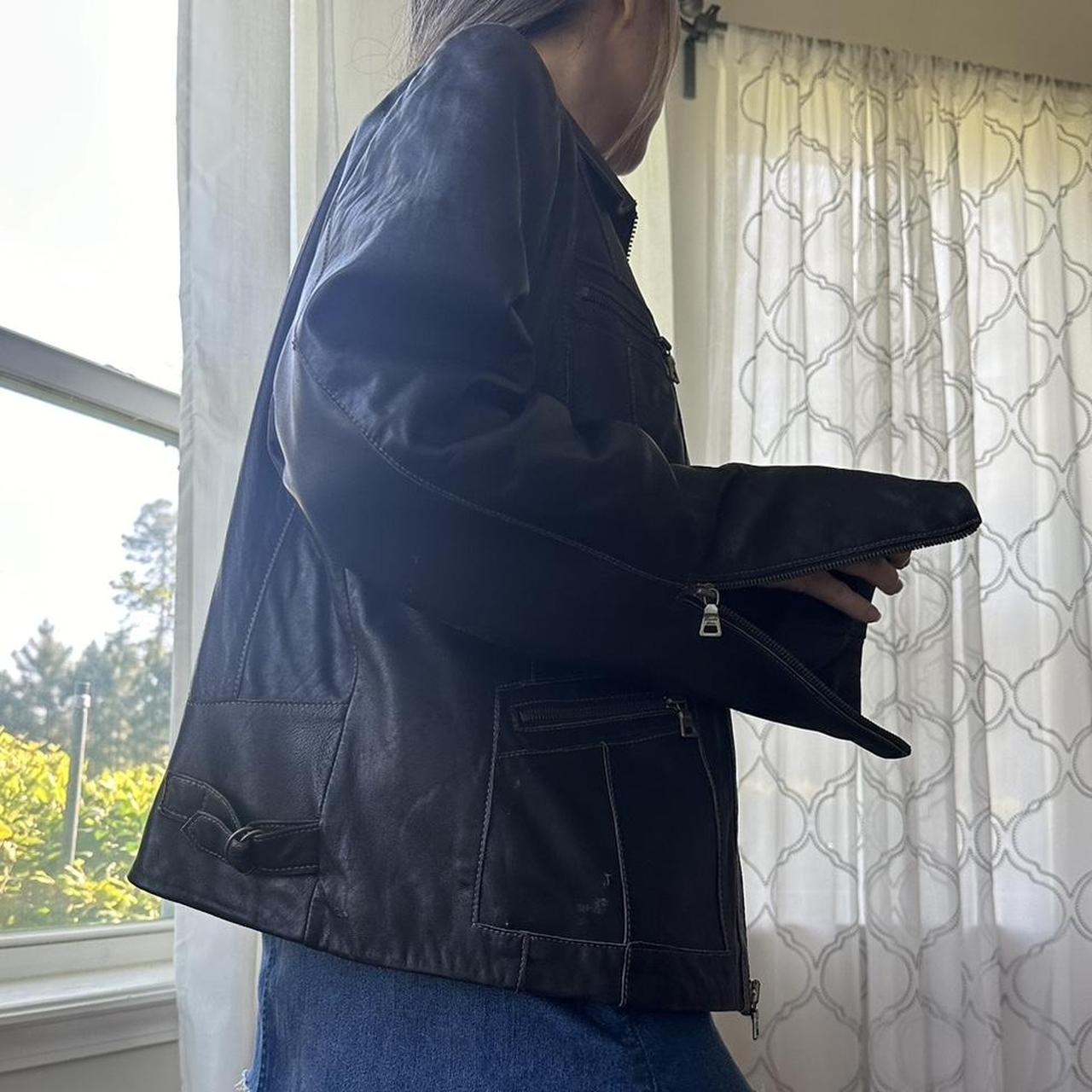 Women's Black and Tan Jacket