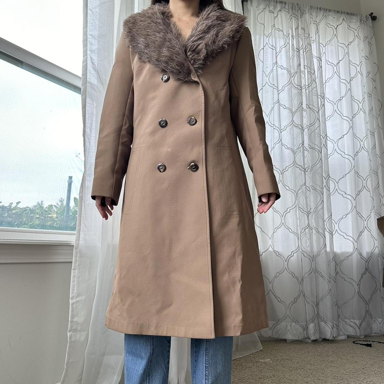 London Fog Women's Brown and Tan Coat
