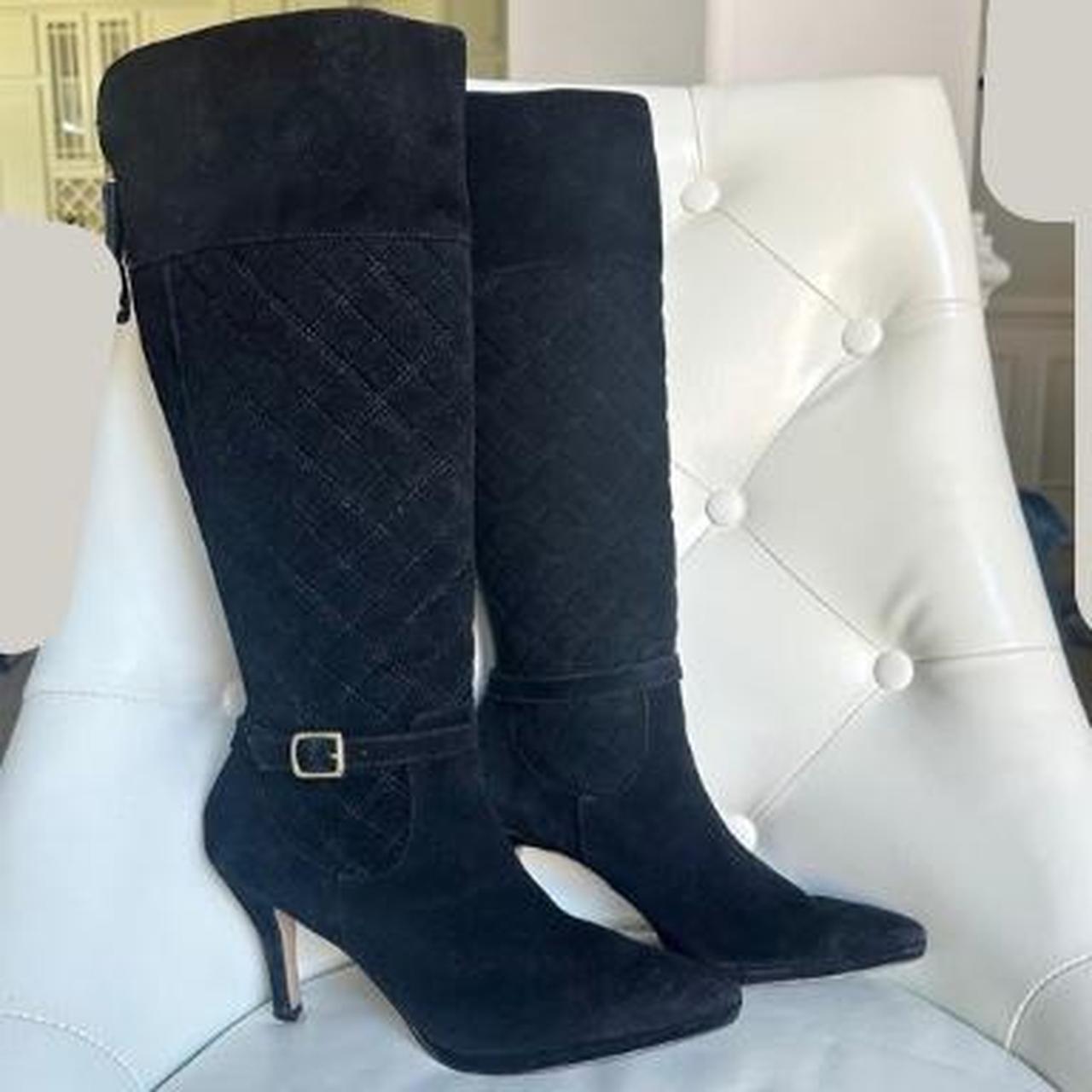 Women's Black and Gold Boots