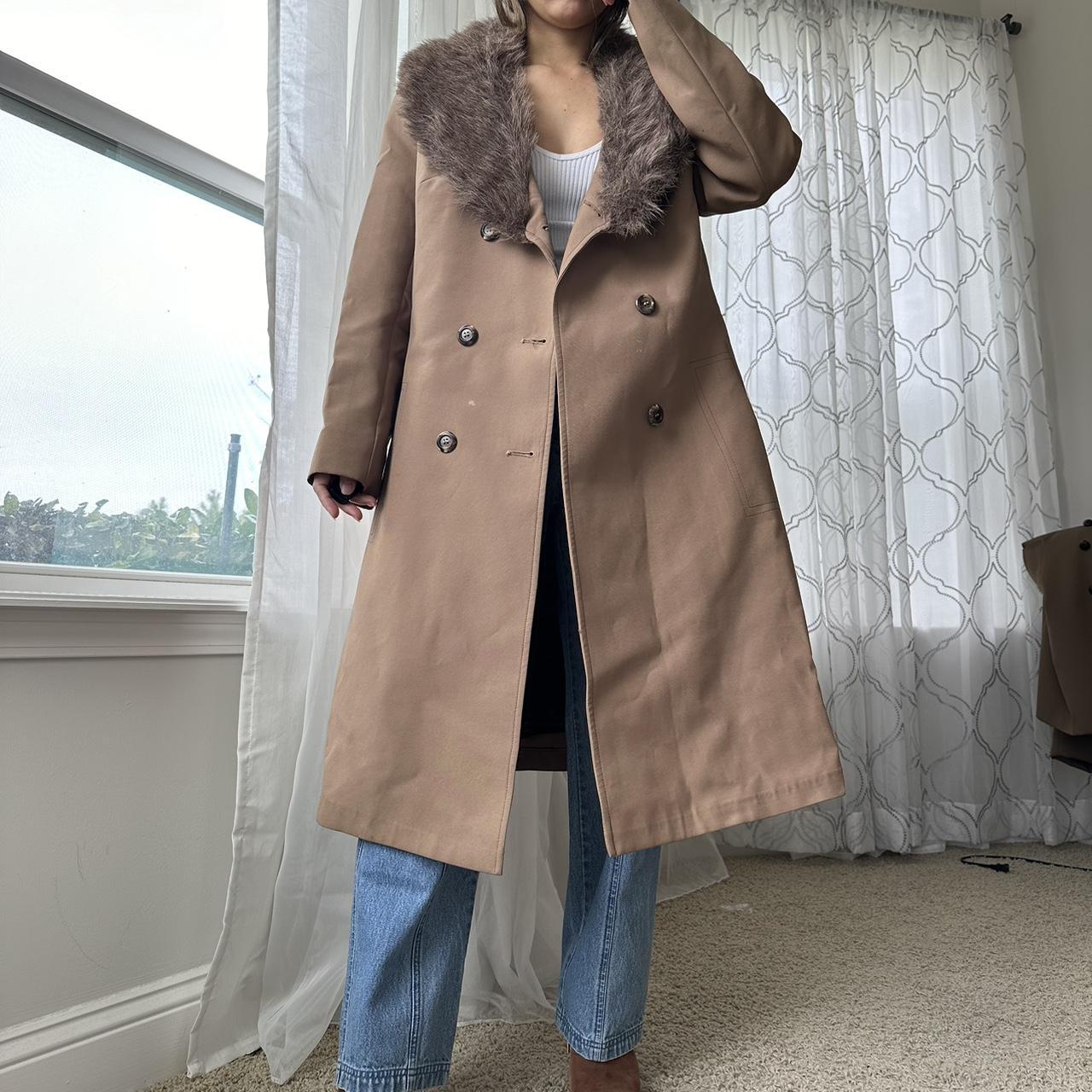London Fog Women's Brown and Tan Coat