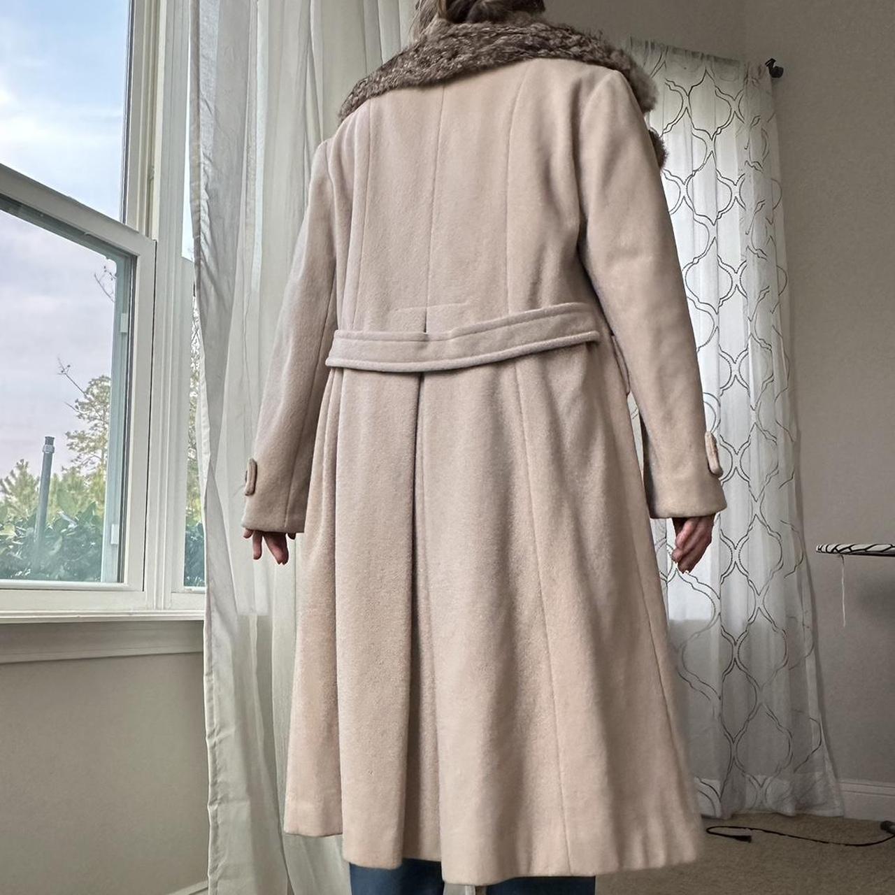 Sears Women's Cream and Brown Coat