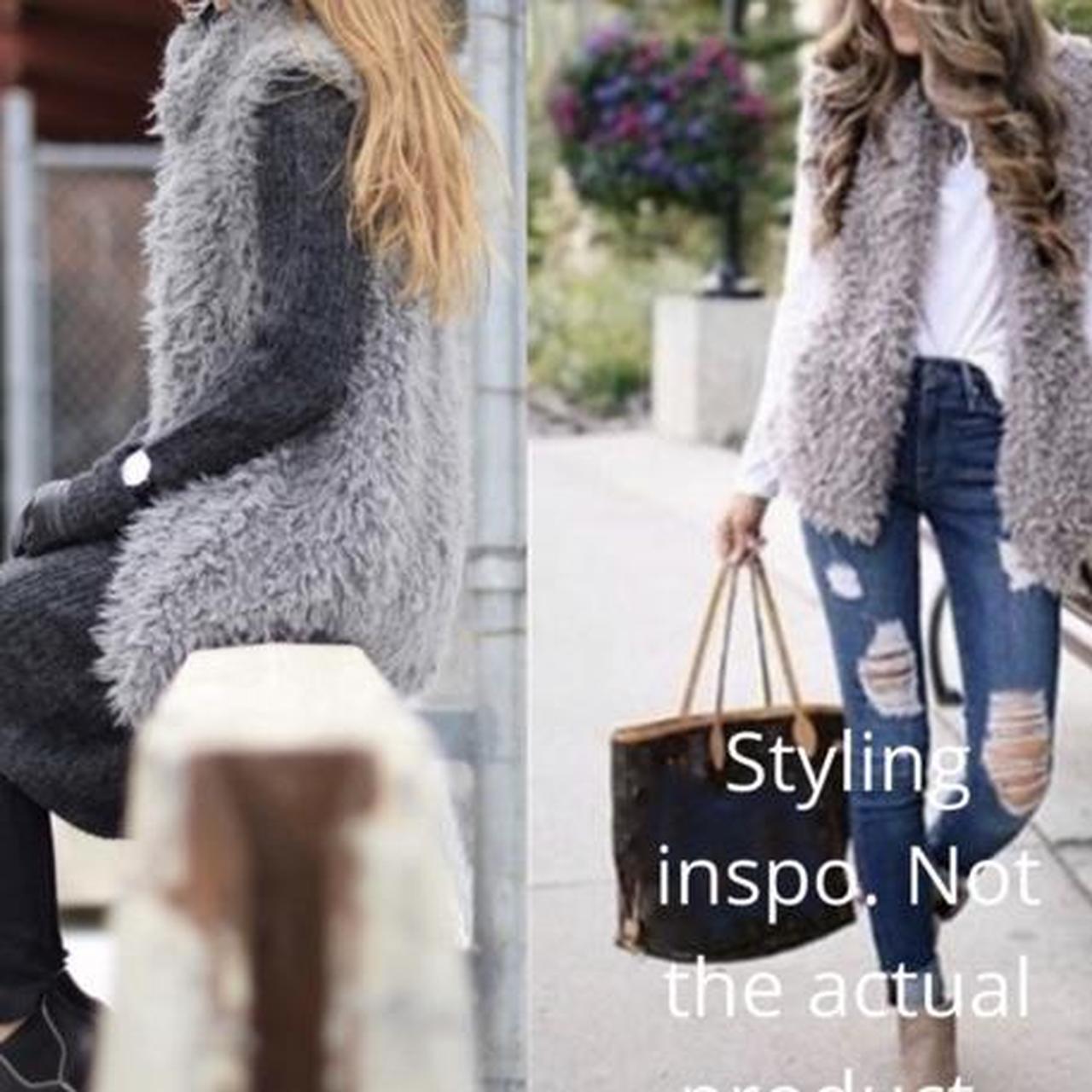 Vera Wang Women's Grey Gilet