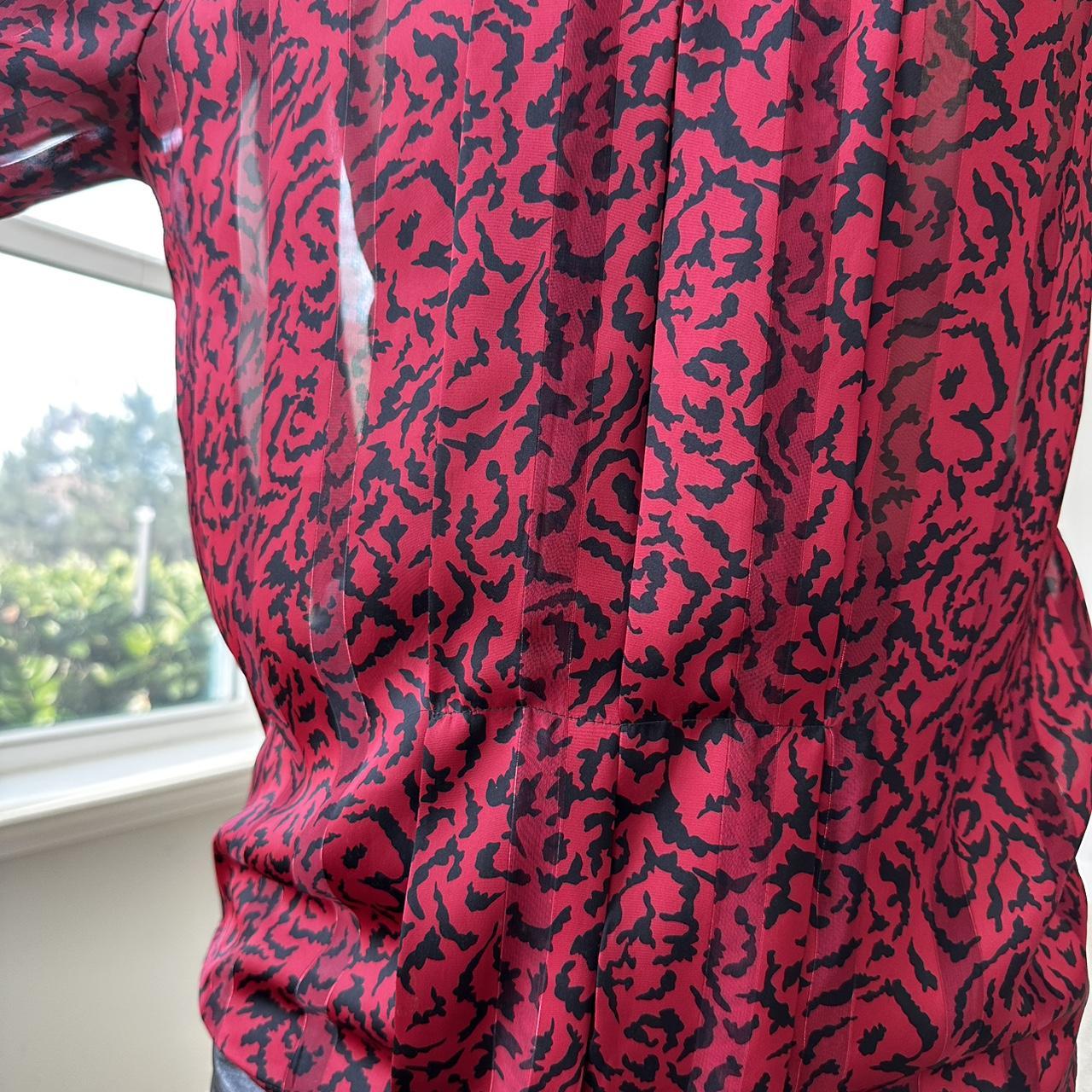Women's Black and Red Blouse