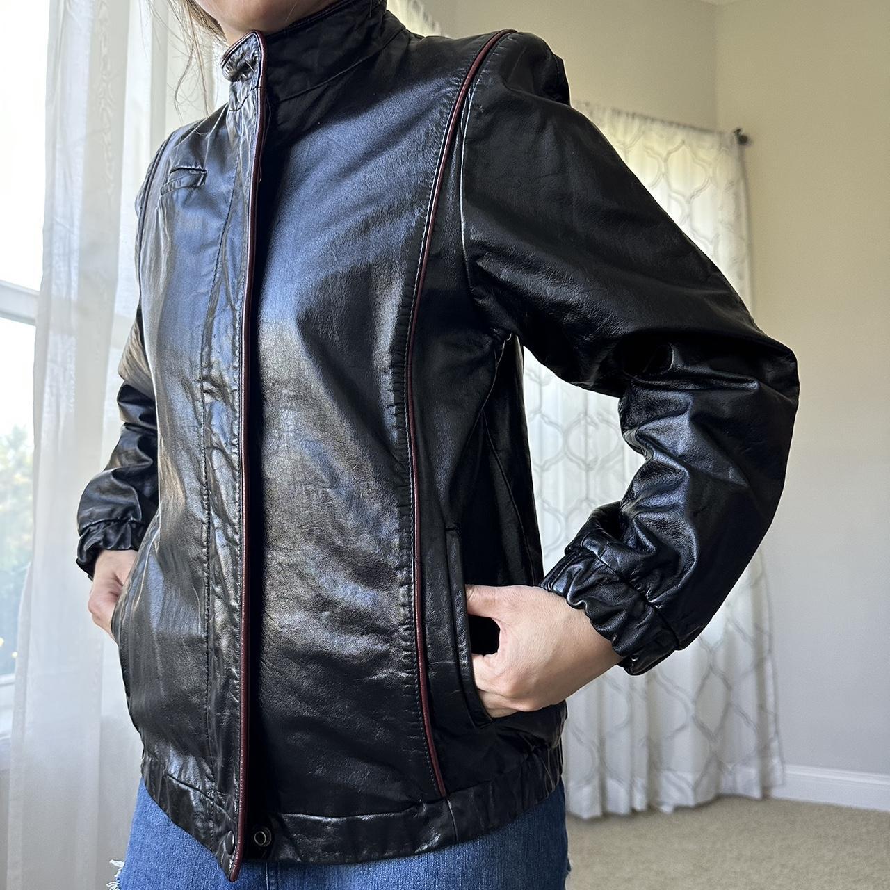 Women's Black and Red Jacket