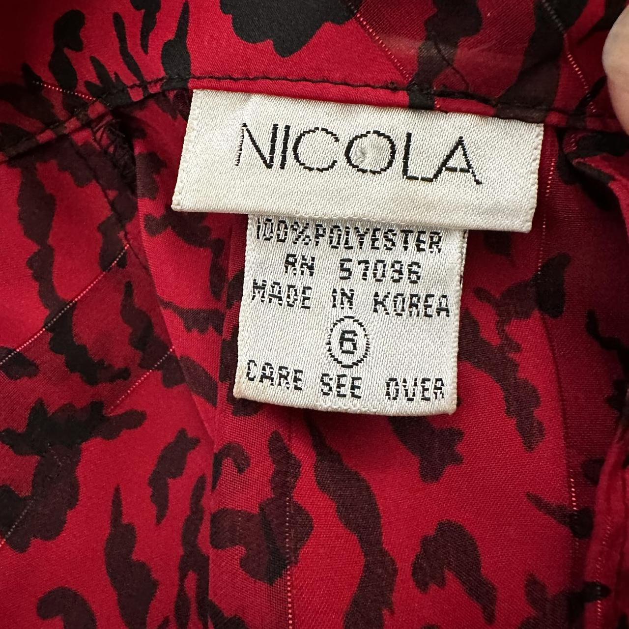 Women's Black and Red Blouse