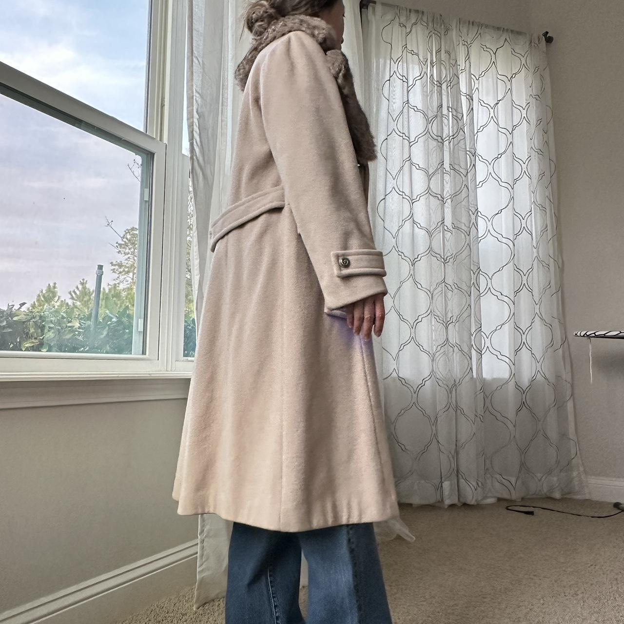 Sears Women's Cream and Brown Coat