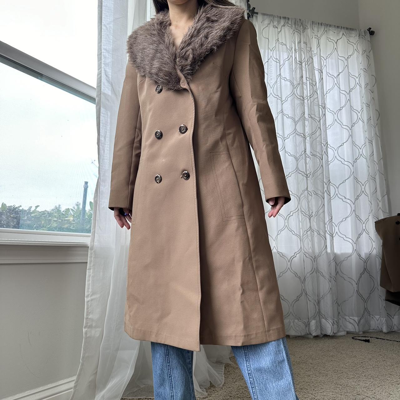 London Fog Women's Brown and Tan Coat