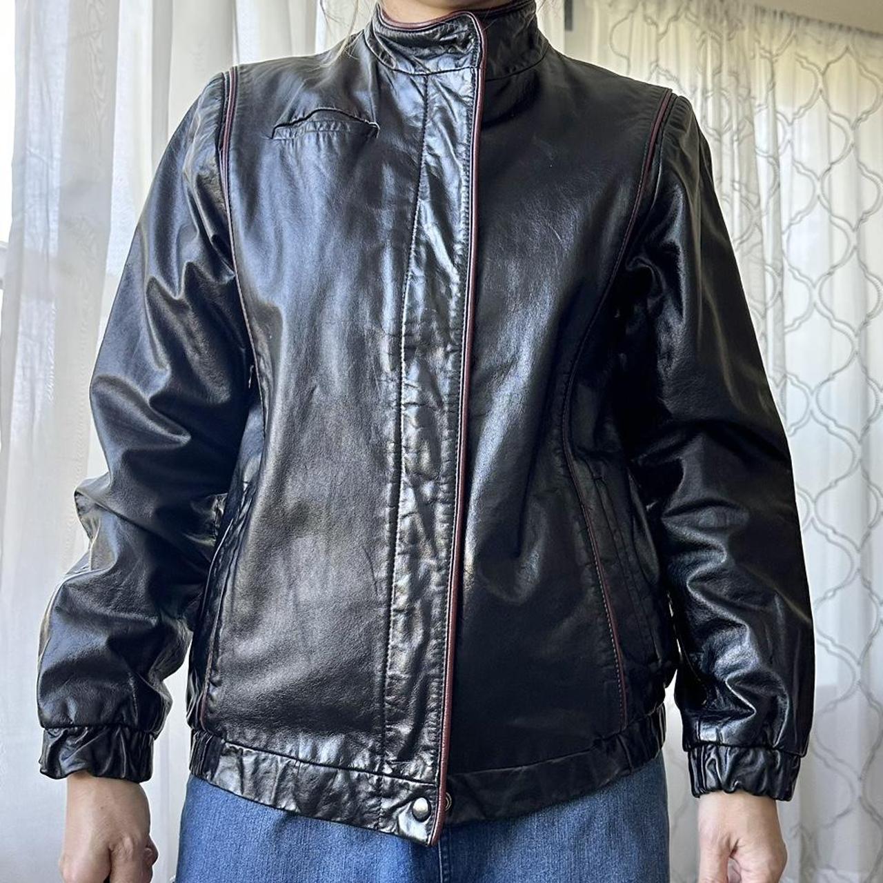 Women's Black and Red Jacket
