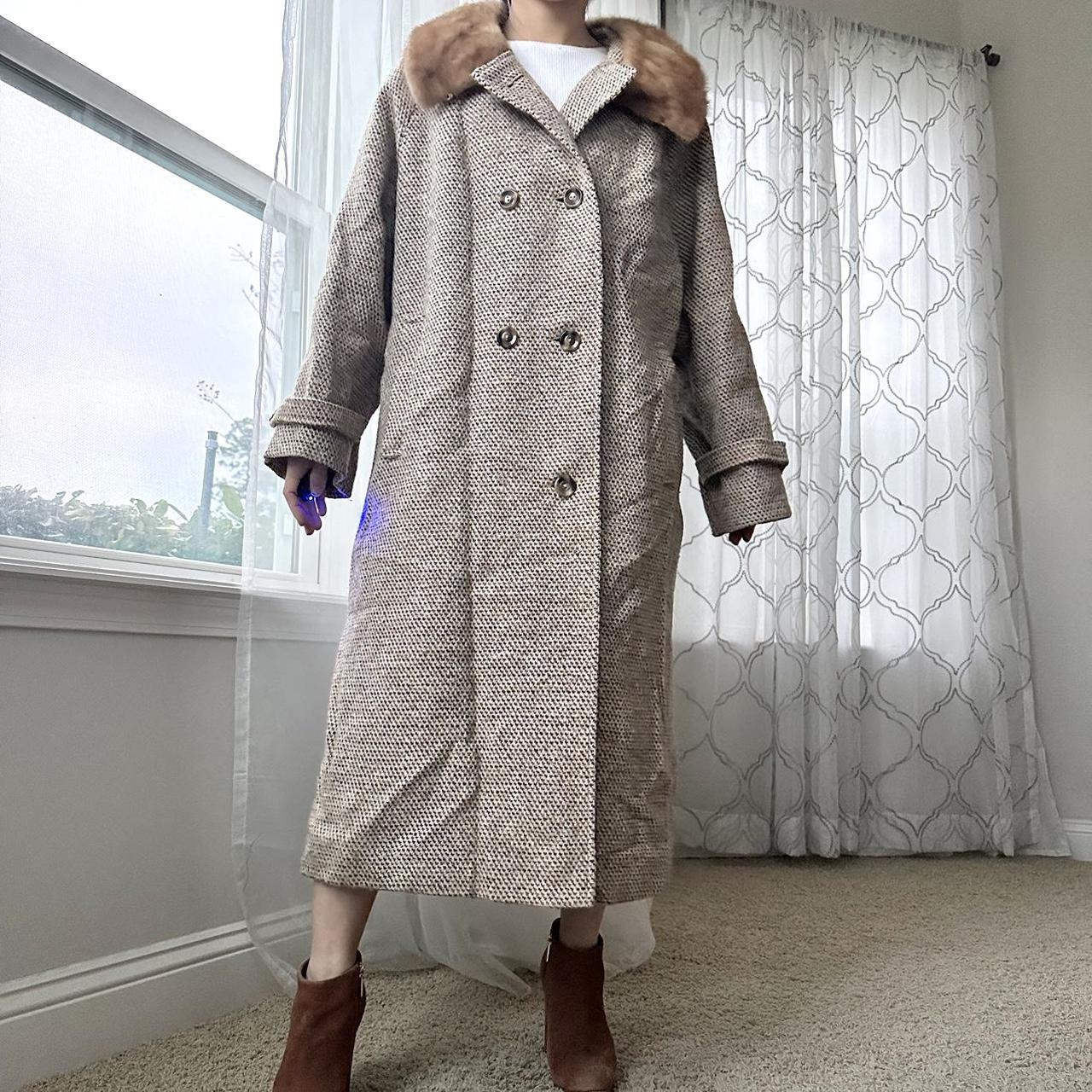 Women's Tan and Brown Coat