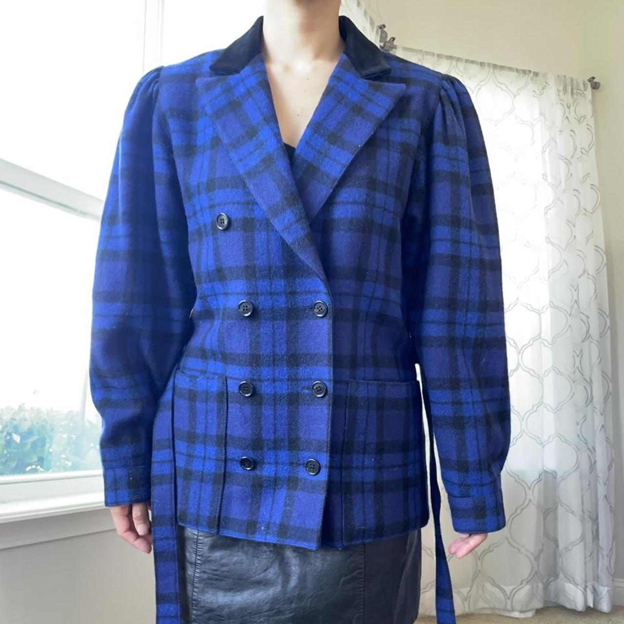 Women's Blue and Black Jacket