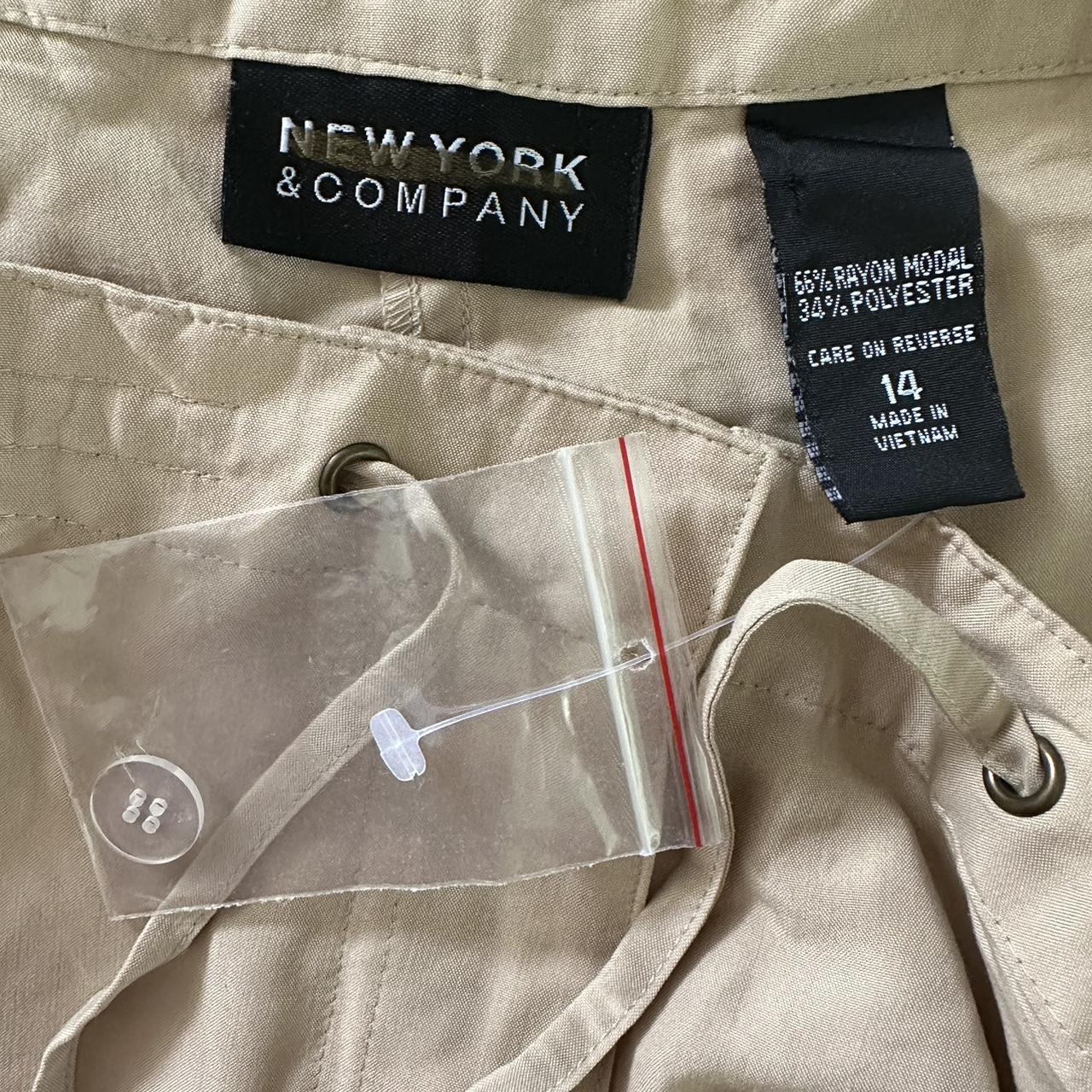 New York & Company Women's Tan and Khaki Trousers