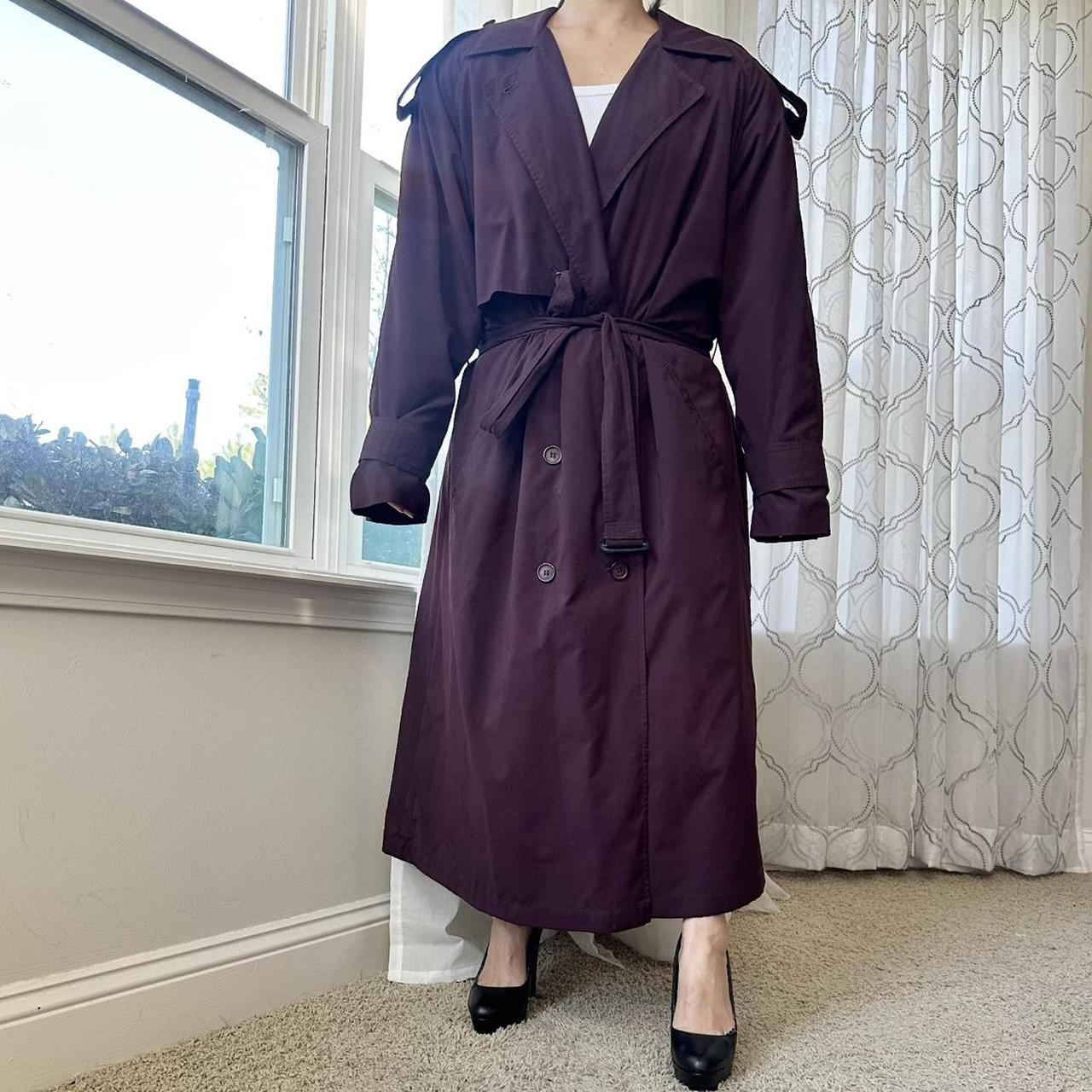 Anne Klein Women's Purple and Burgundy Coat