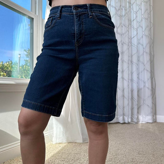 Levi's Women's Navy and Blue Shorts