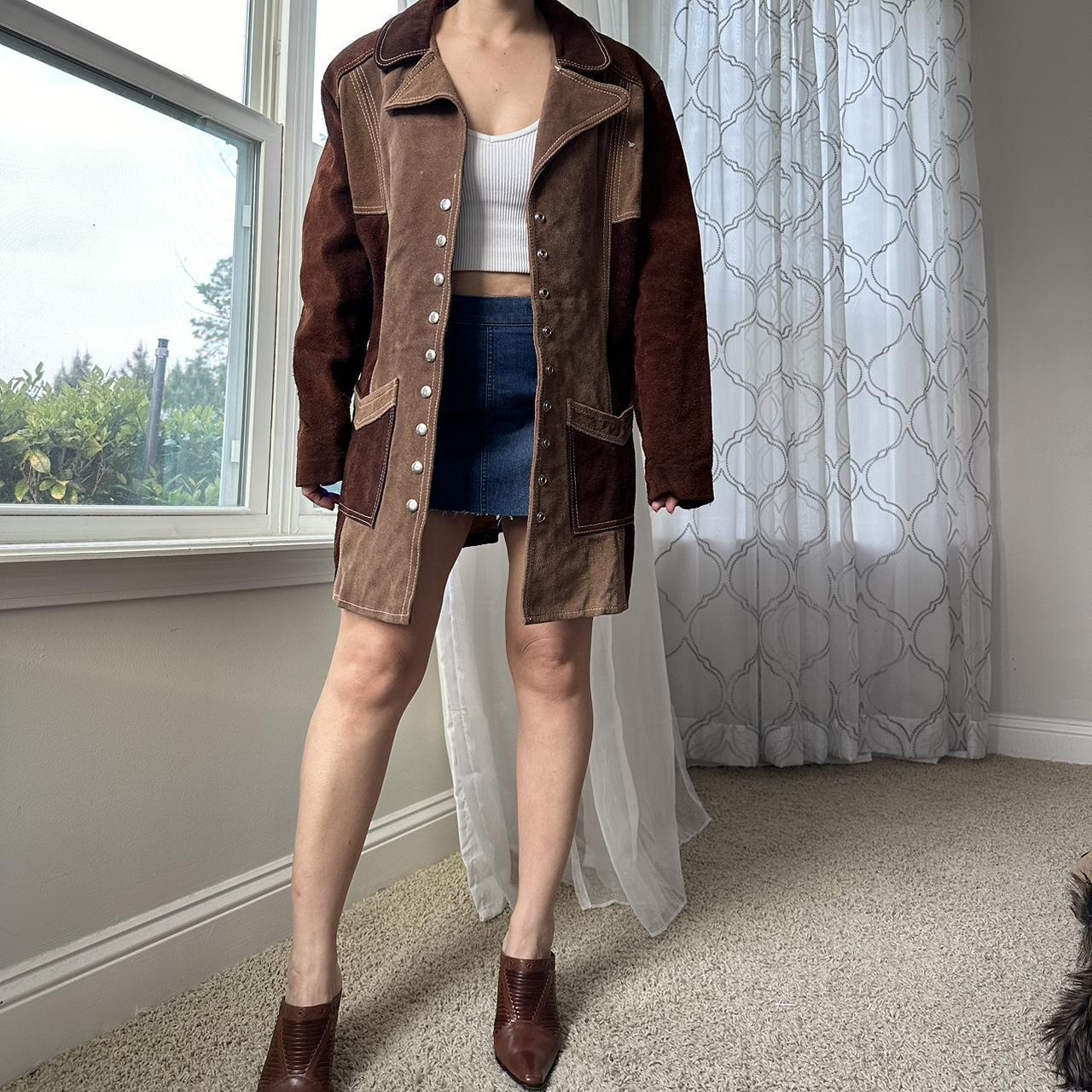 Women's Tan and Brown Coat