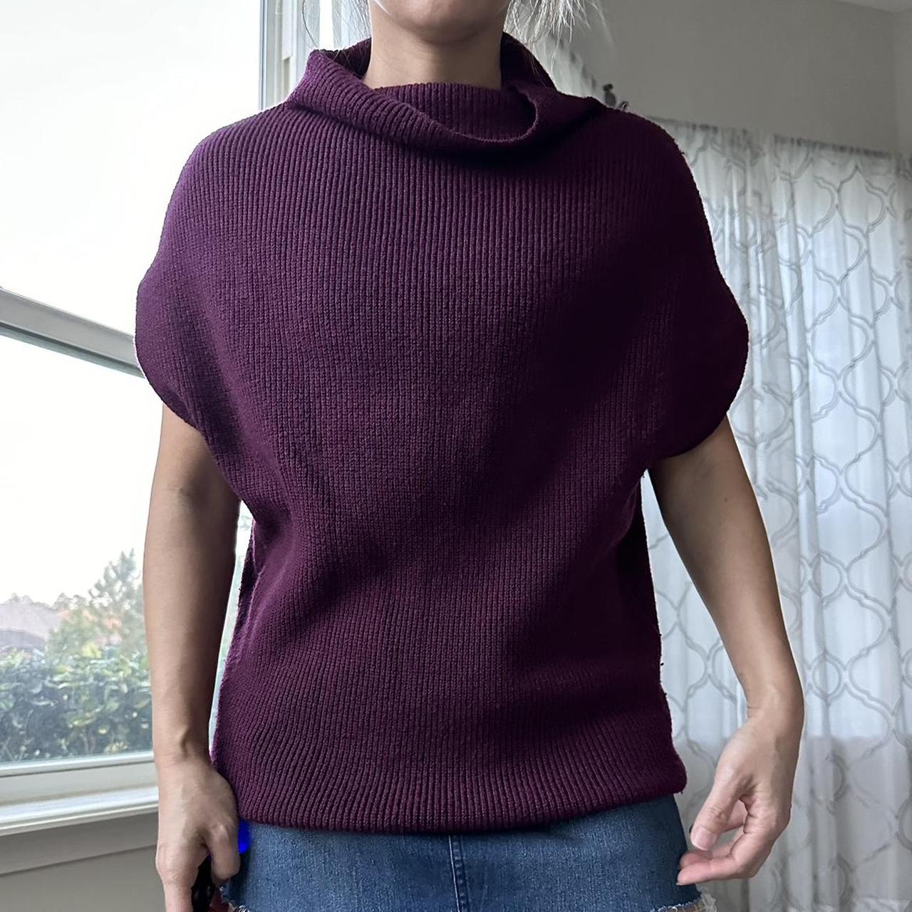 Chico's Women's Purple and Burgundy Jumper