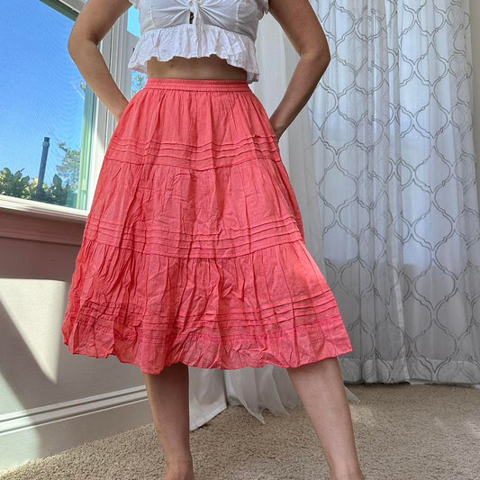 Women's Orange Skirt