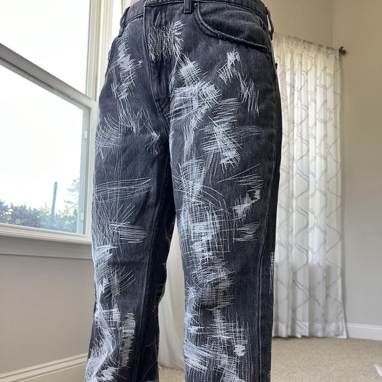 BDG Women's Black and White Jeans