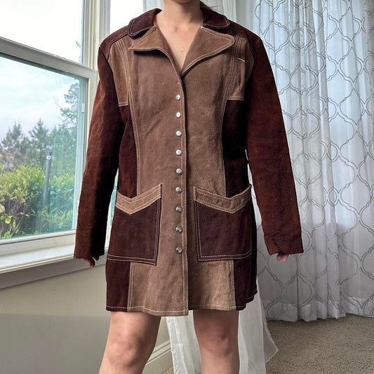 Women's Tan and Brown Coat