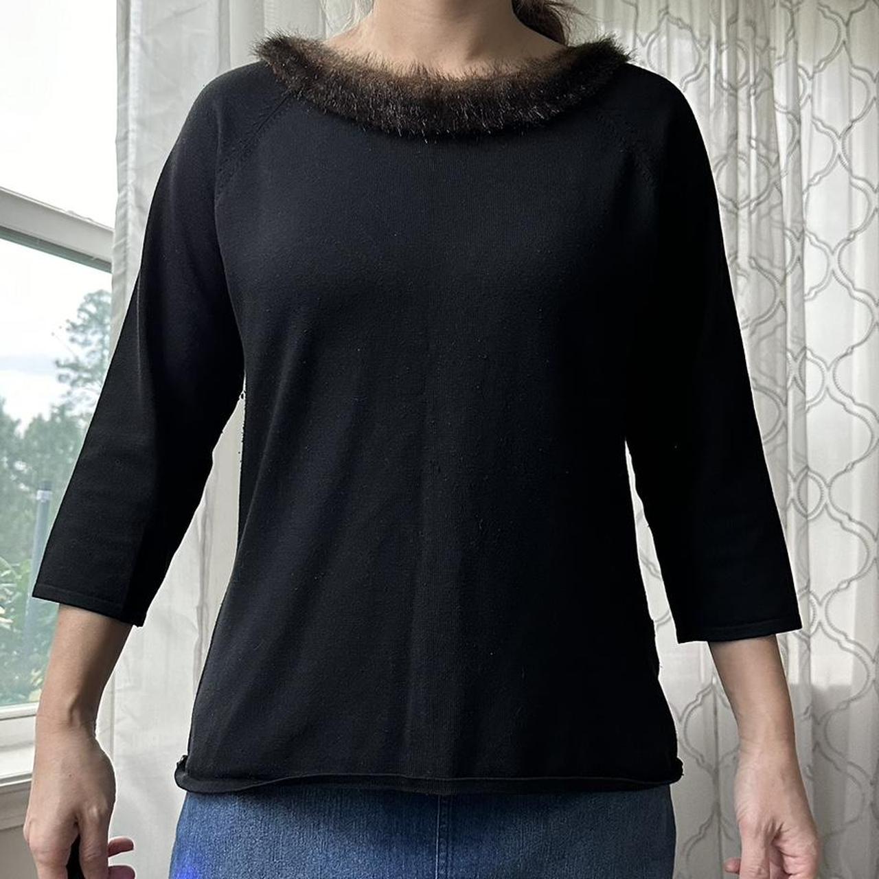 Women's Black and Brown Shirt