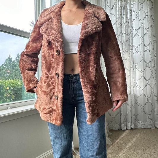 Women's Pink and Brown Jacket