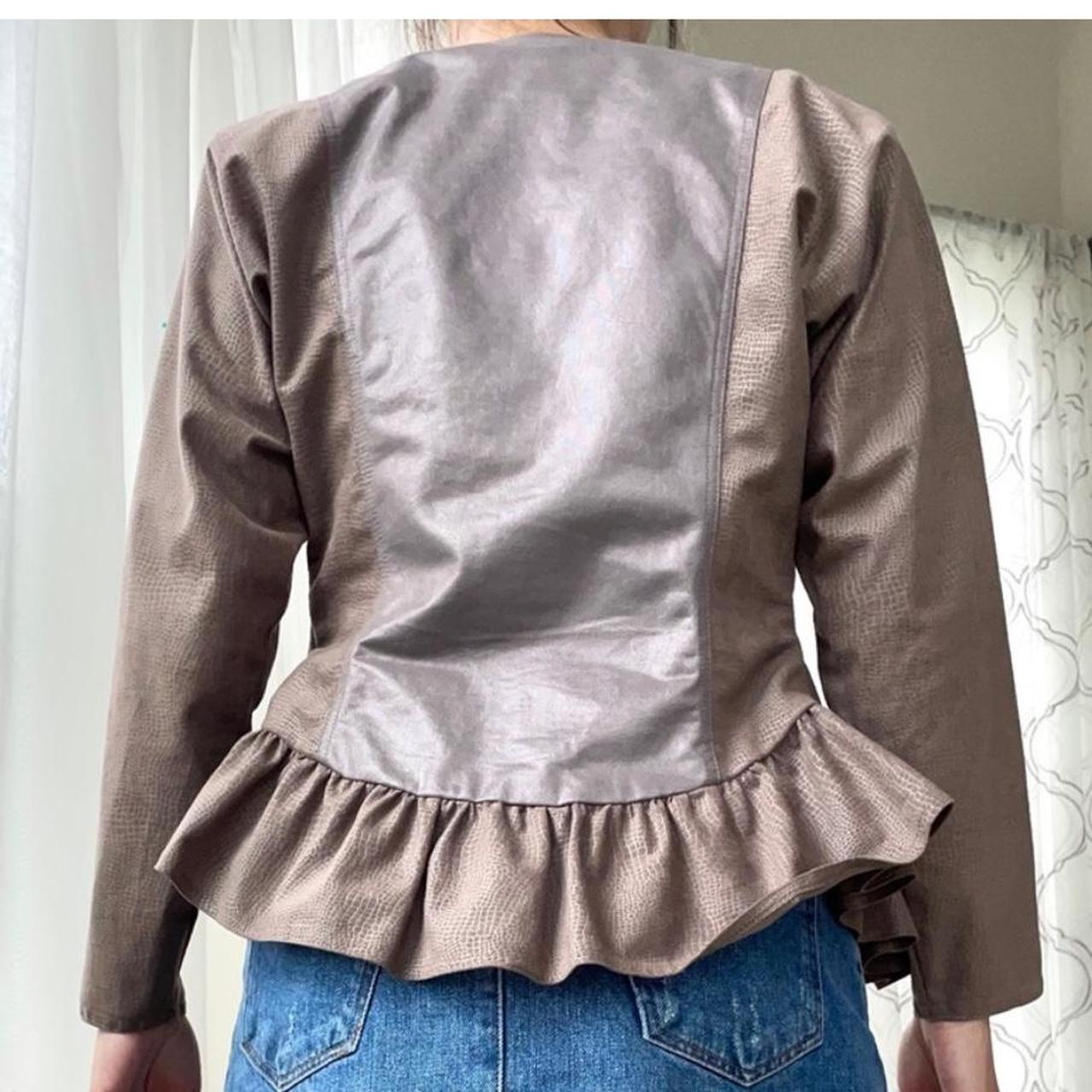 Women's Brown and Grey Jacket