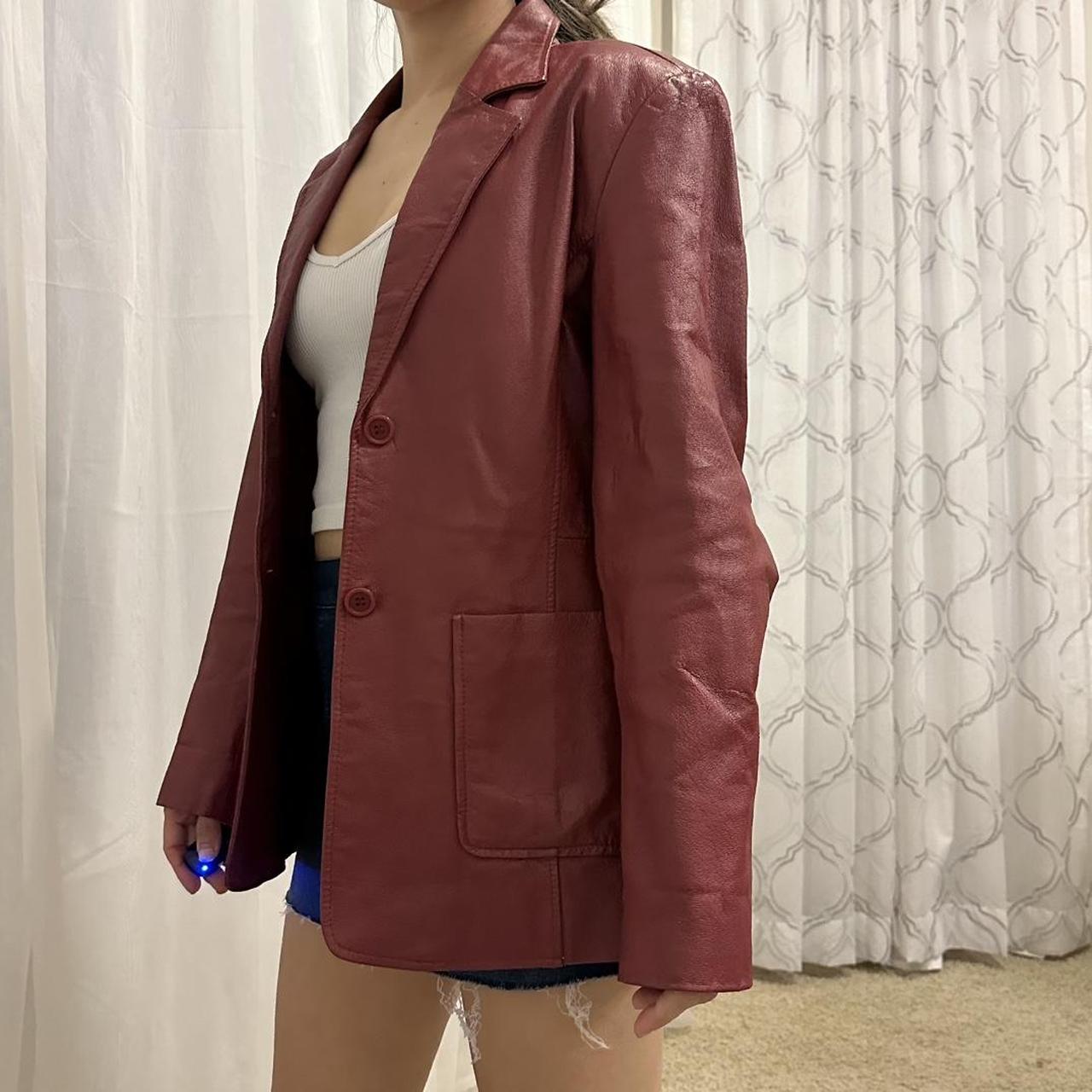 Women's Burgundy and Red Jacket