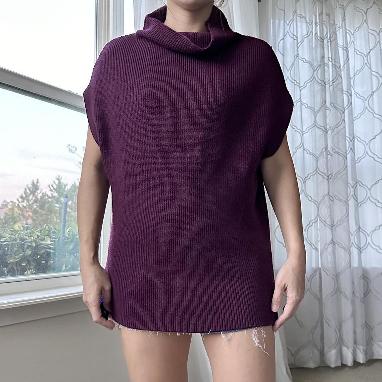 Chico's Women's Purple and Burgundy Jumper