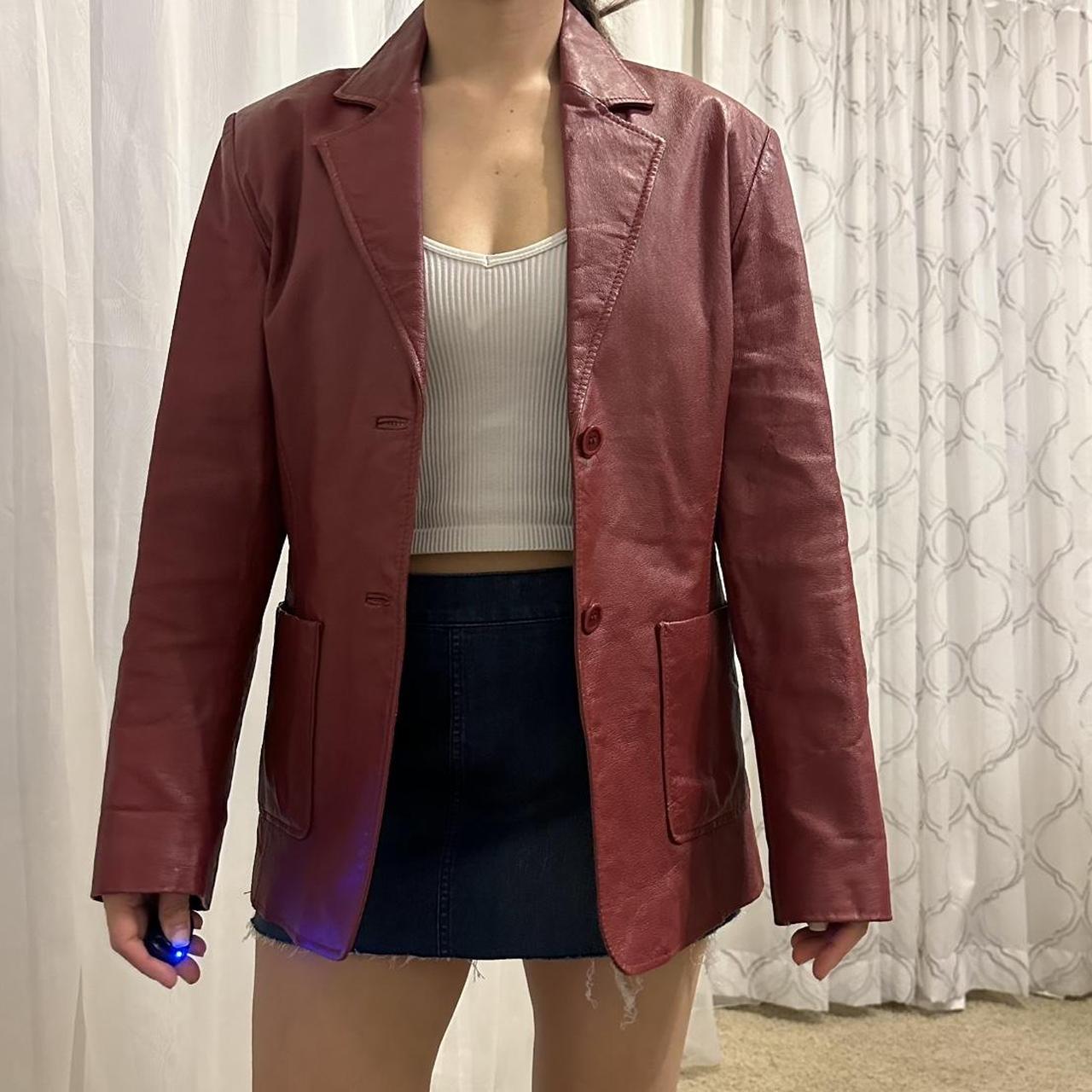 Women's Burgundy and Red Jacket