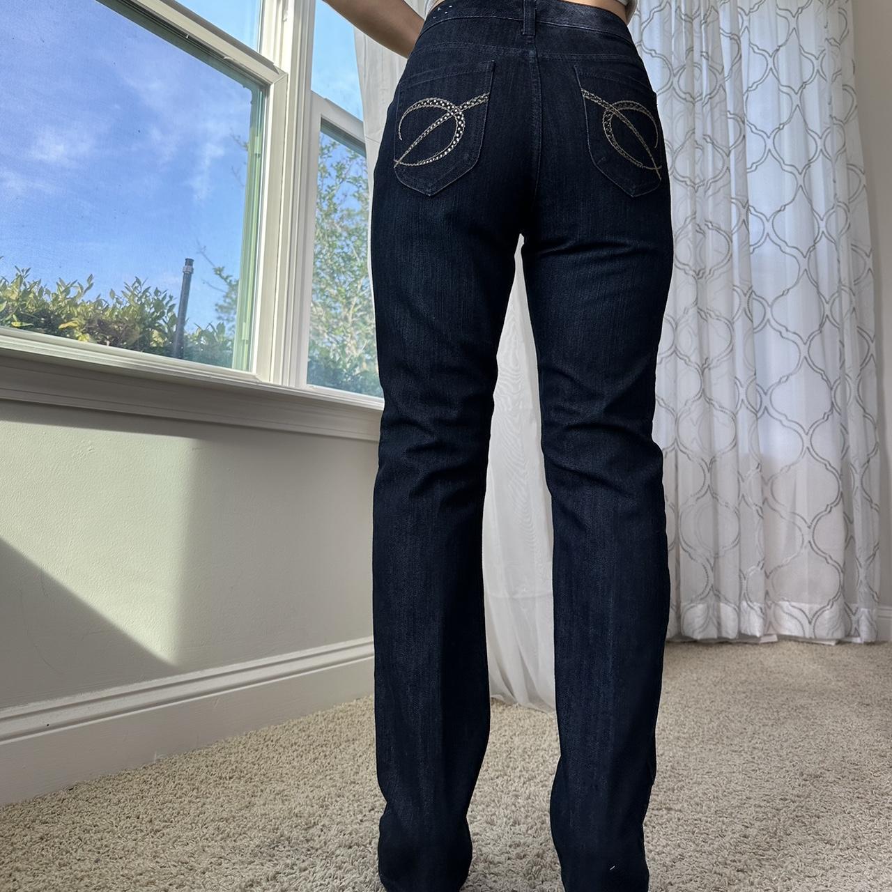 Chico's Women's Navy and Cream Jeans