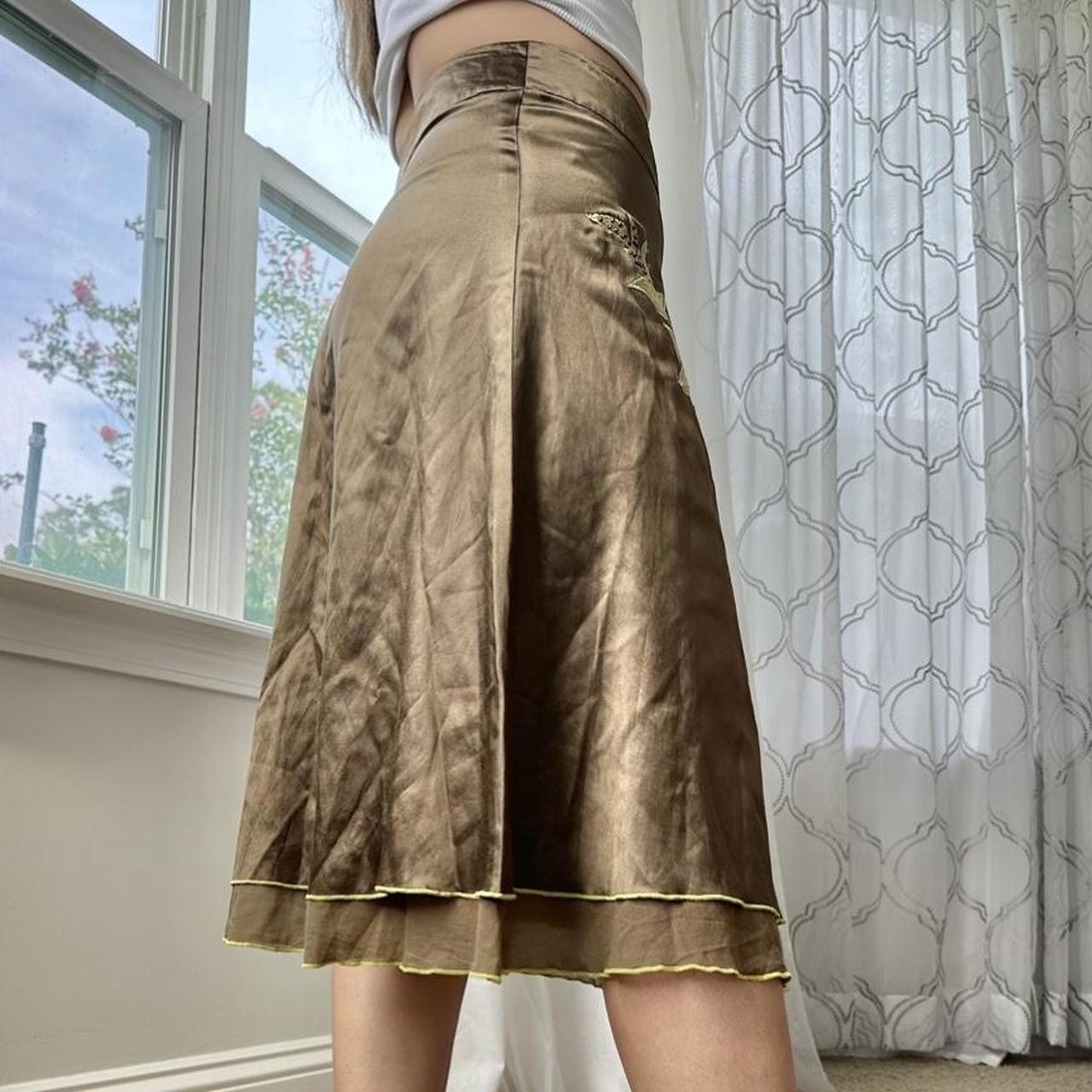 Liz Claiborne Women's Brown and Khaki Skirt