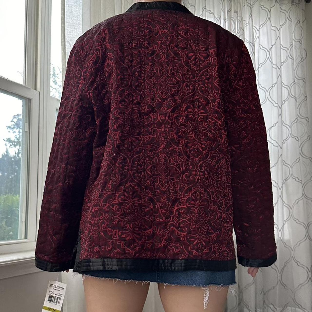 Alfred Dunner Women's Red and Black Jacket