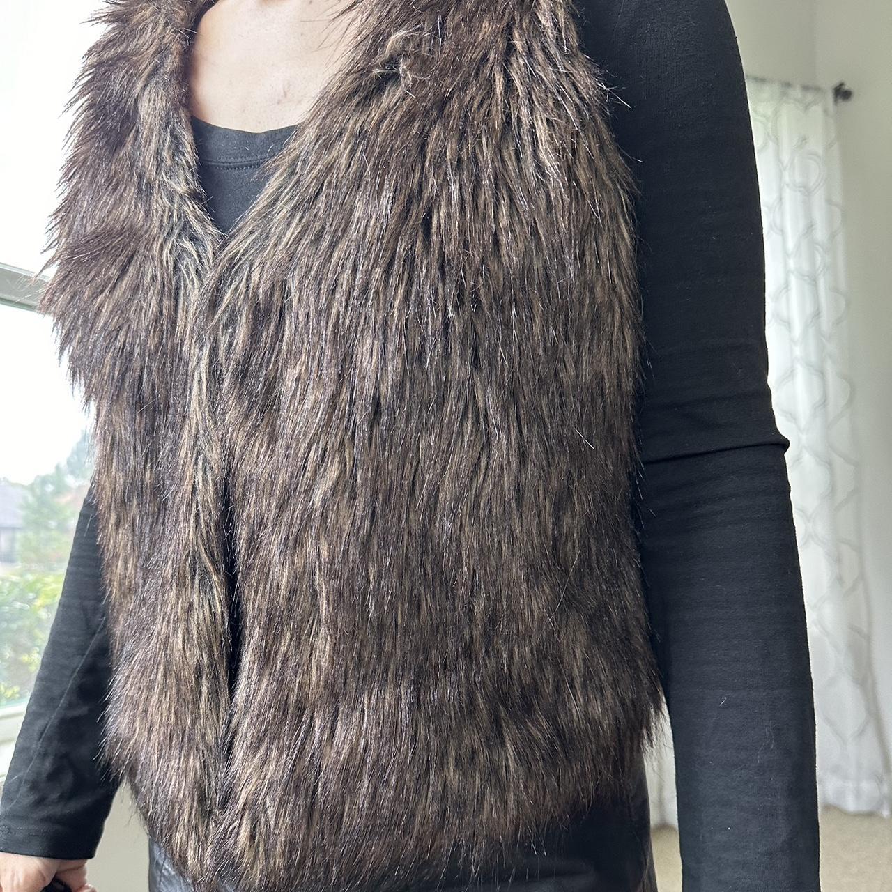 Women's Brown and Tan Gilet