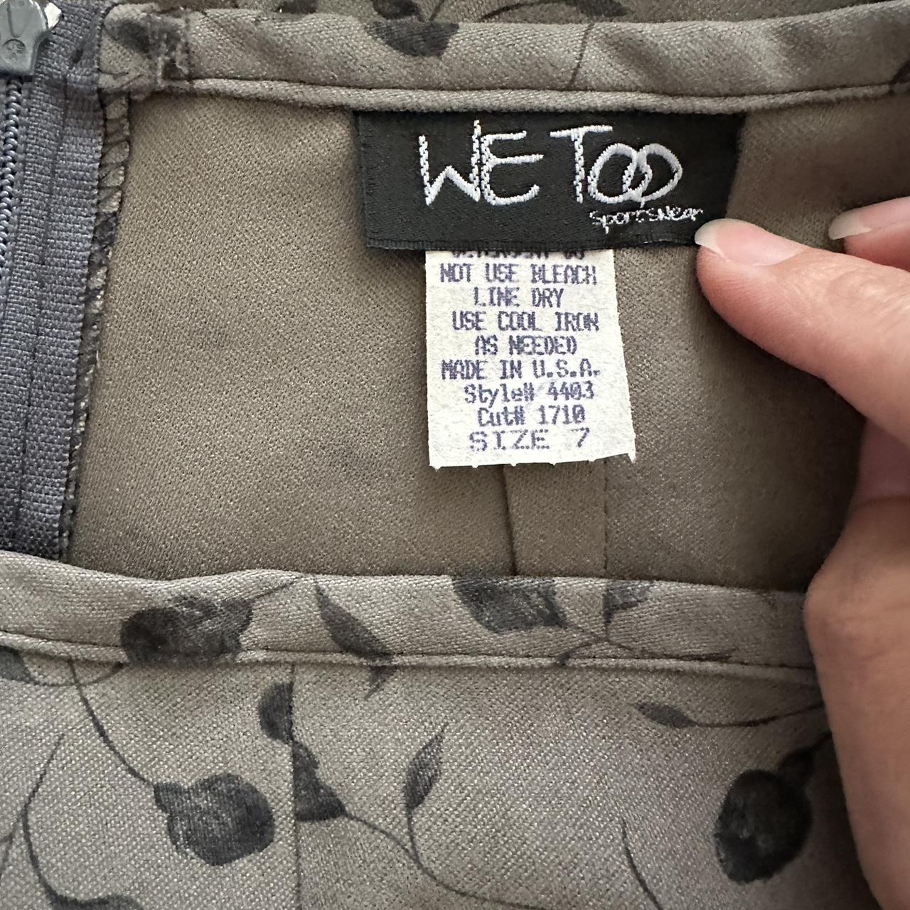 Women's Grey and Black Skirt