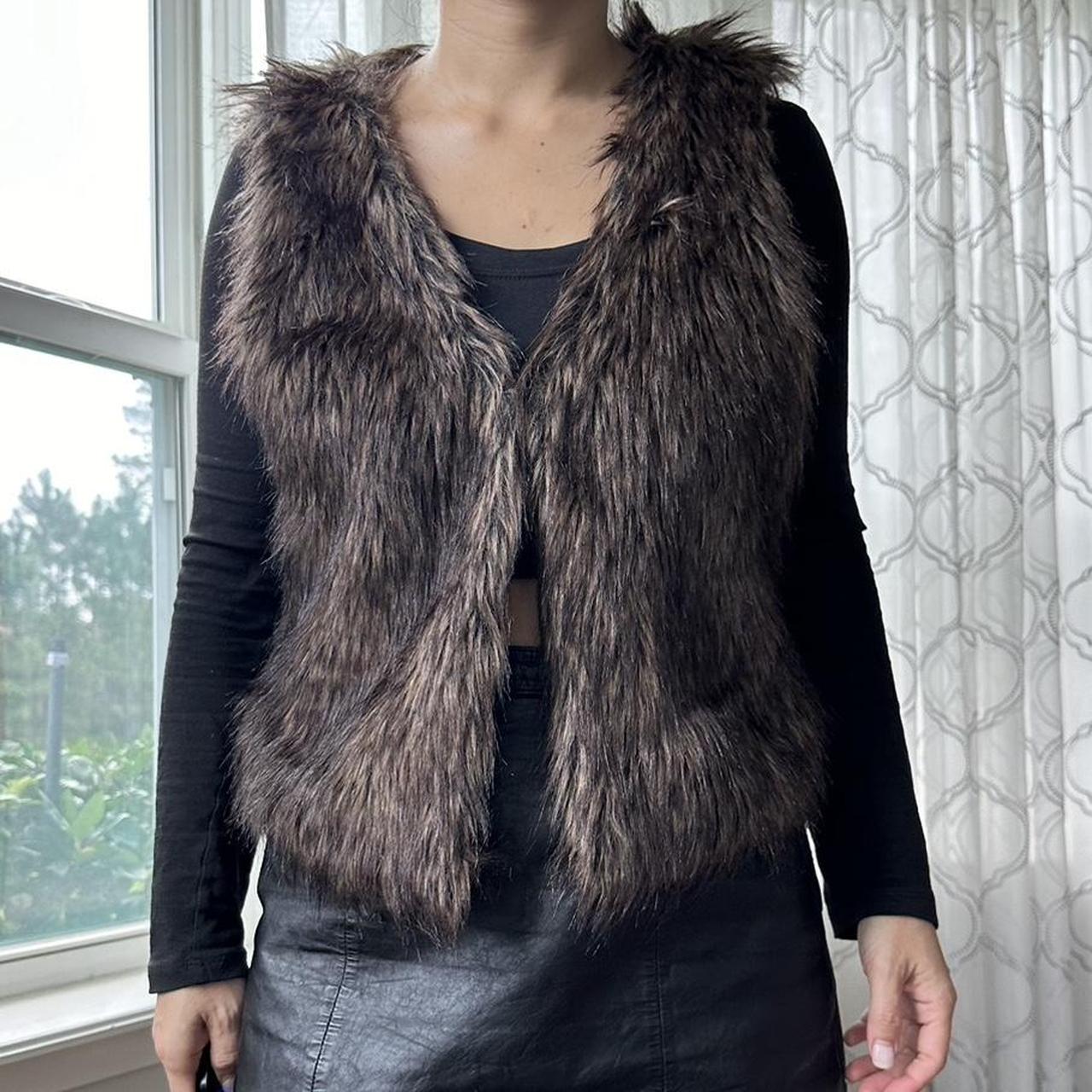 Women's Brown and Tan Gilet