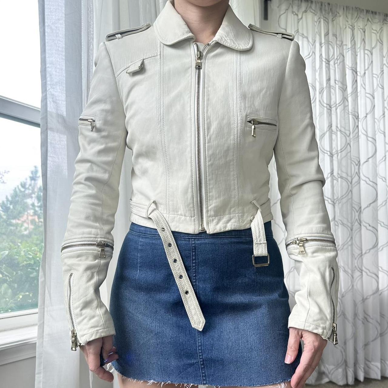 alice + olivia Women's Cream Jacket