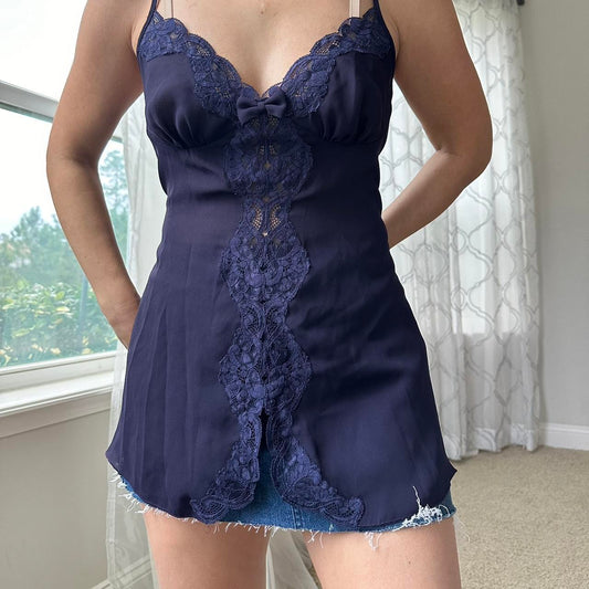 Victoria's Secret Women's Navy and Blue Vest