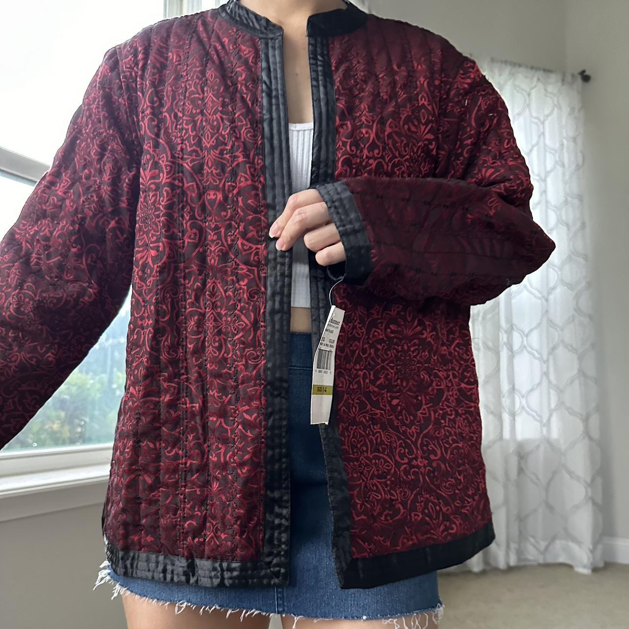 Alfred Dunner Women's Red and Black Jacket