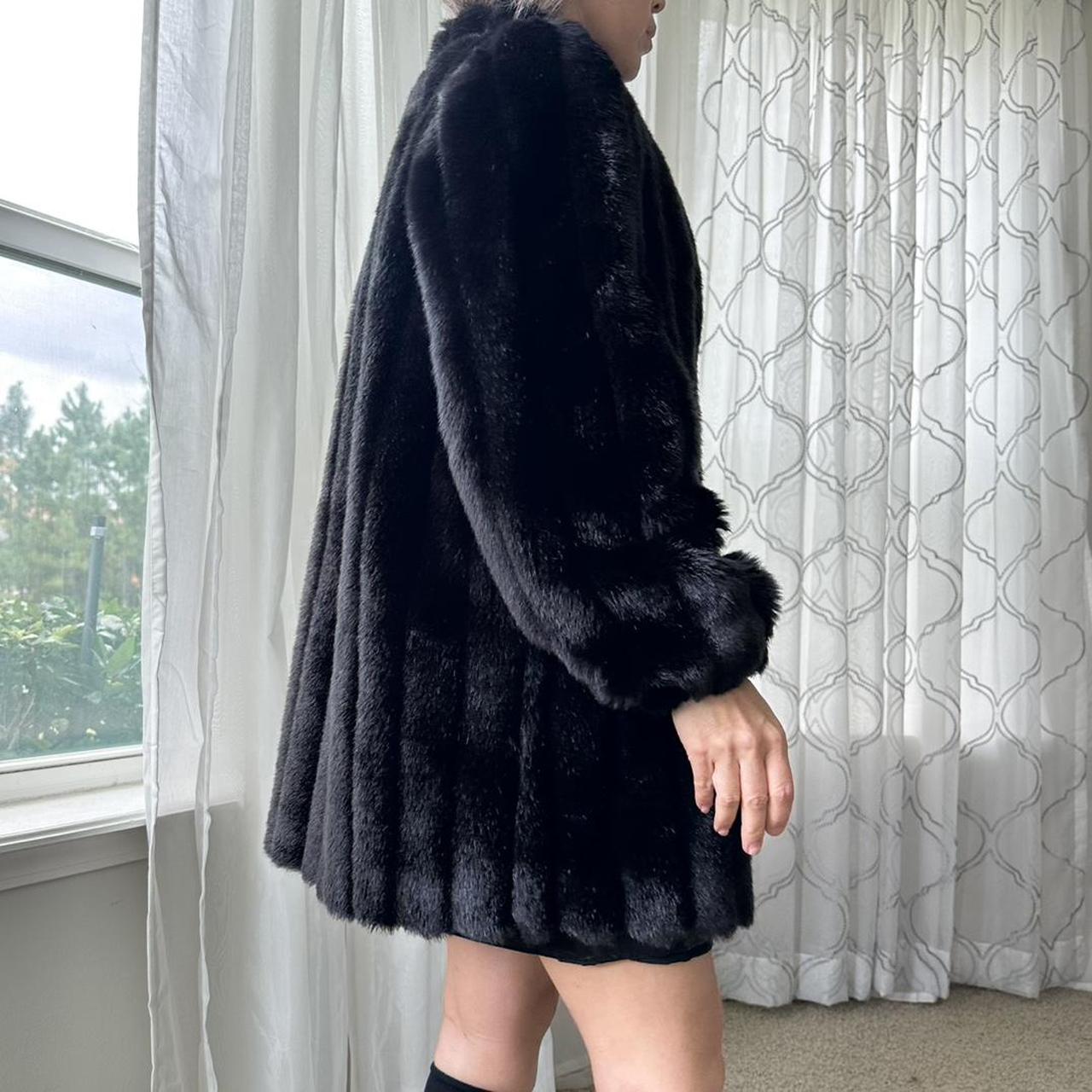 Women's Black and Grey Coat