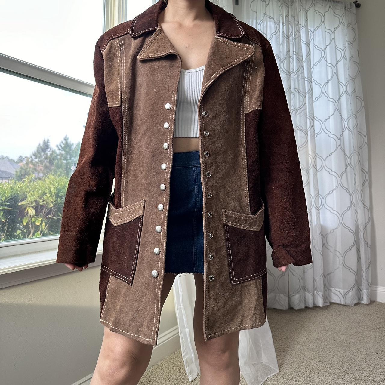 Women's Tan and Brown Coat