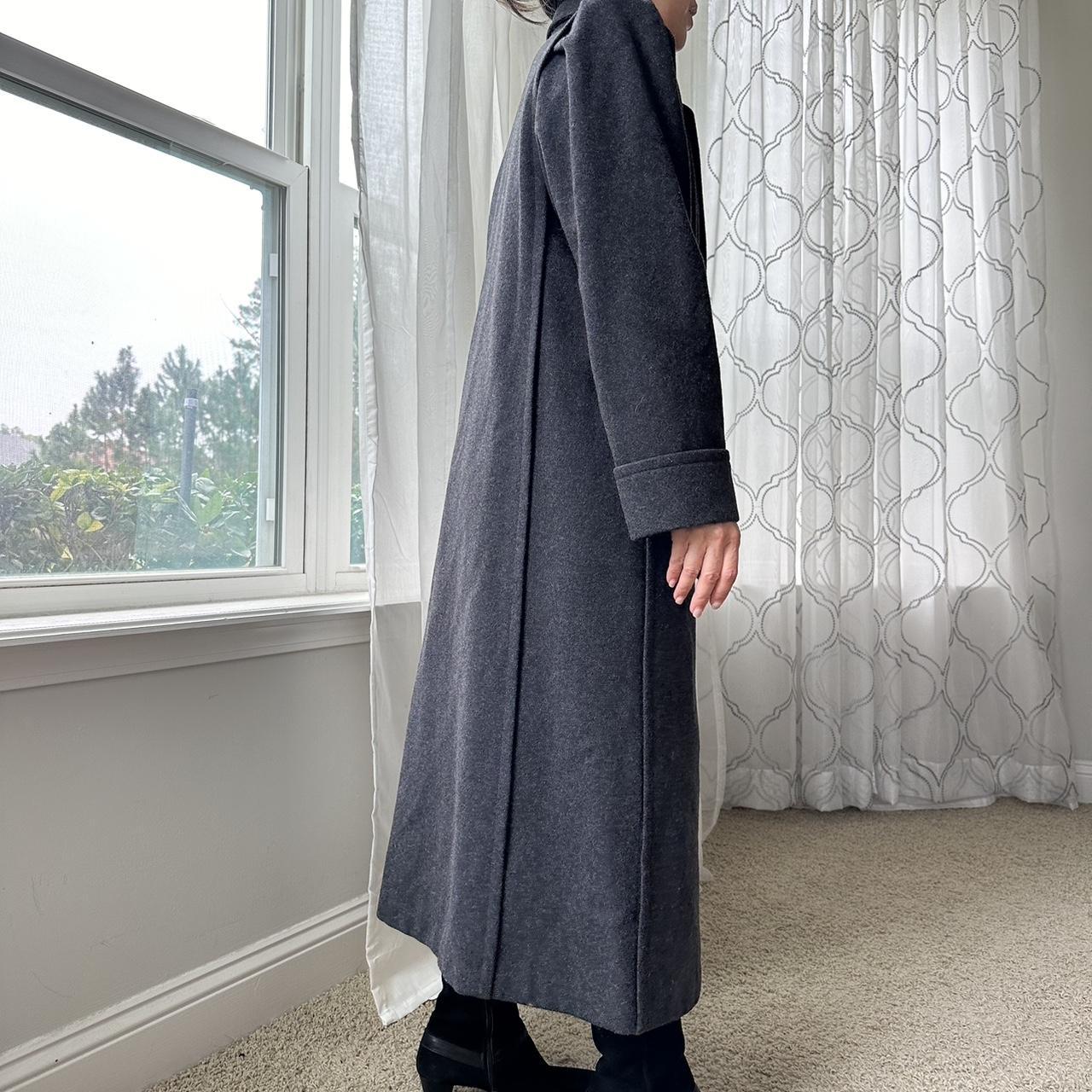 Women's Grey and Black Coat