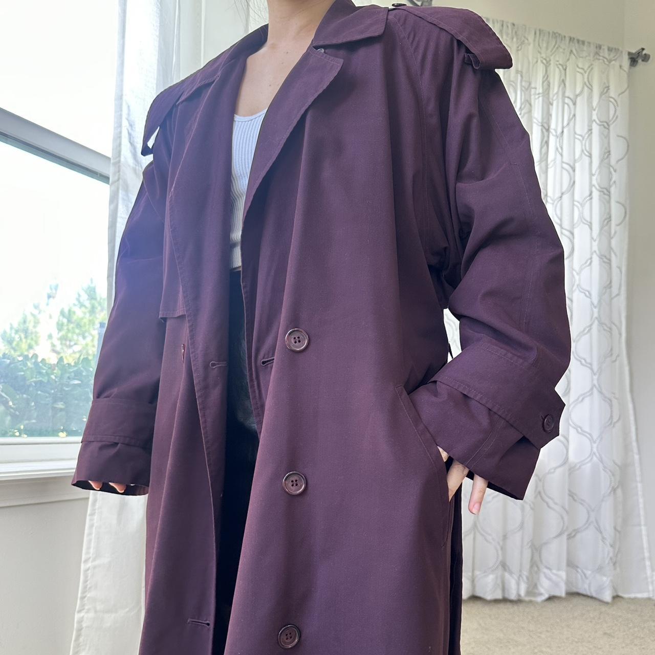 Anne Klein Women's Purple and Burgundy Coat