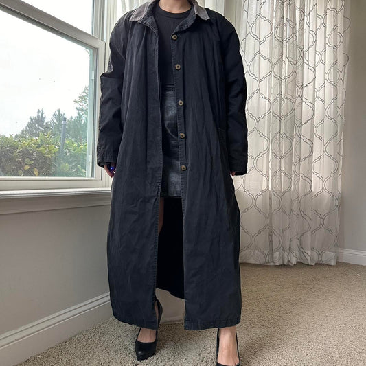 Women's Black and Grey Coat