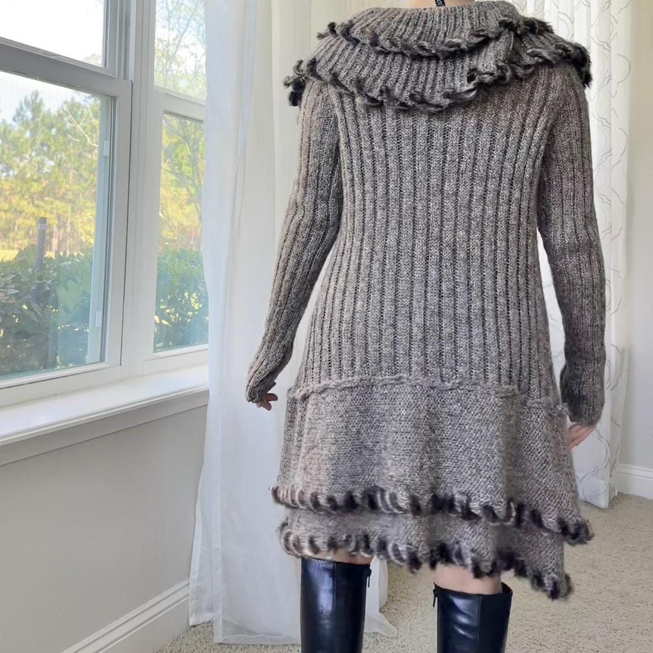 Anthropologie Women's Brown and Cream Cardigan