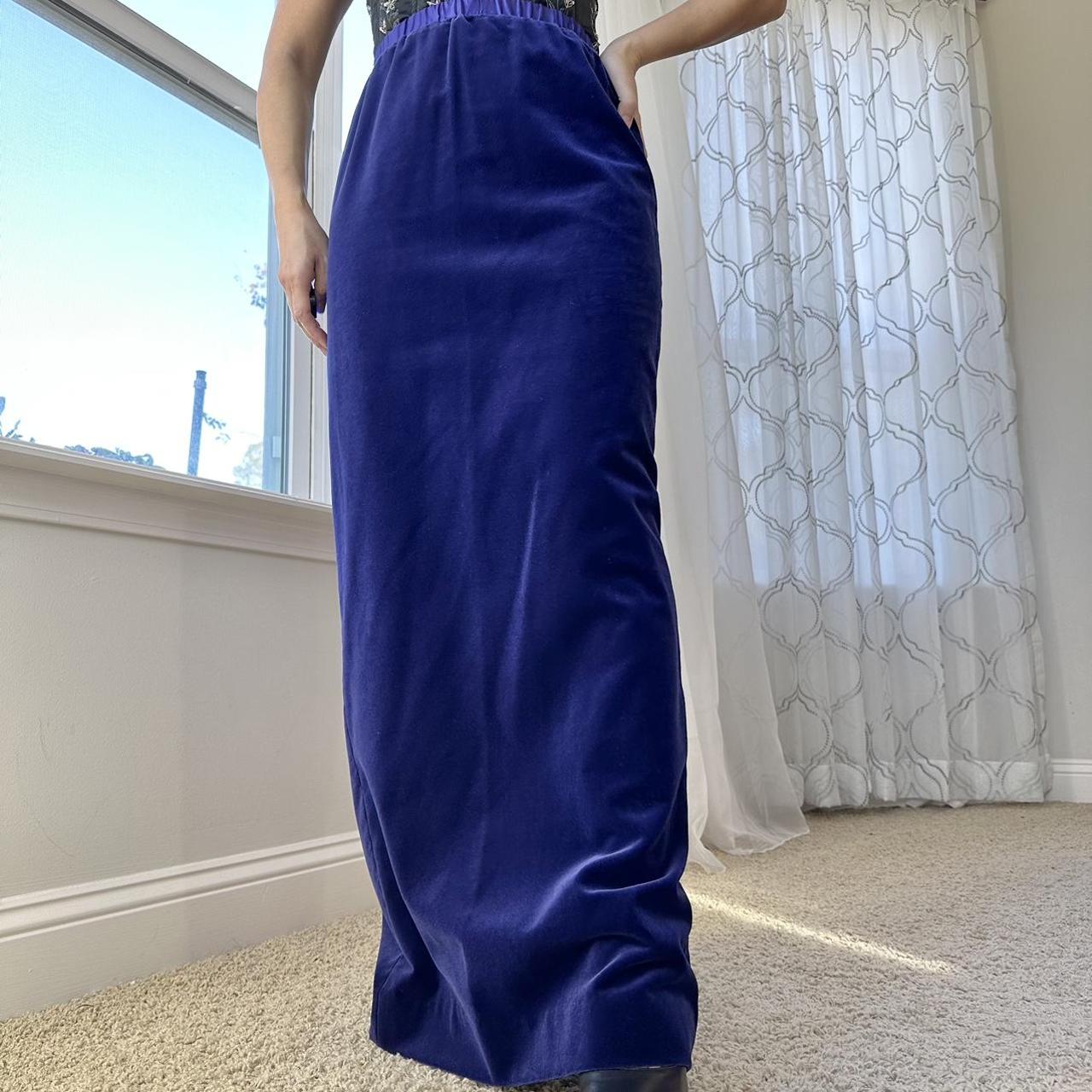 Women's Purple and Blue Skirt