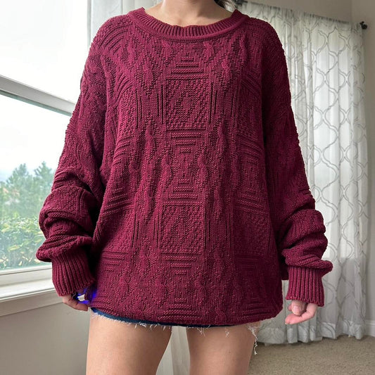 Women's Burgundy Jumper