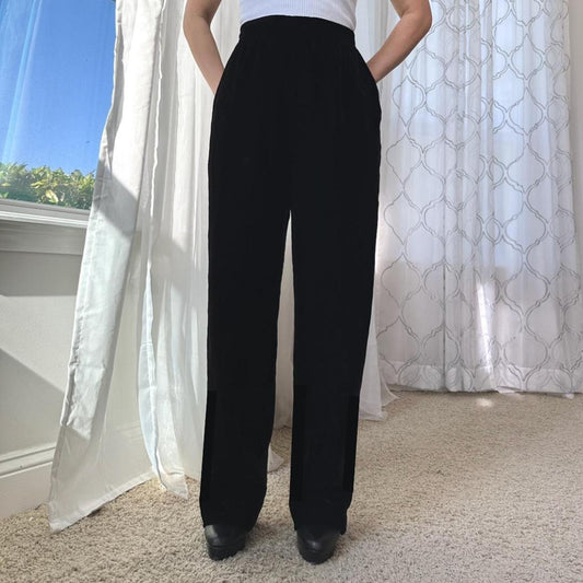 Women's Black Tailored-trousers